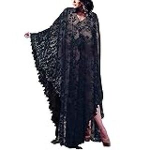 Elegant Black Lace Swimsuit Cover Up